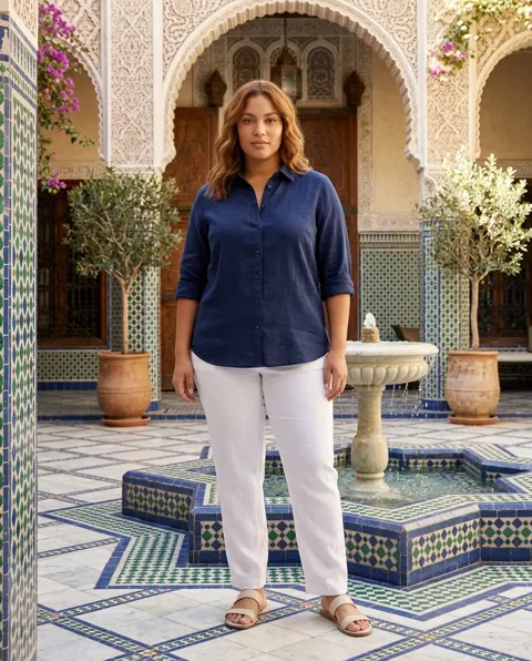 AI fashion photo décor: Riad & zellige